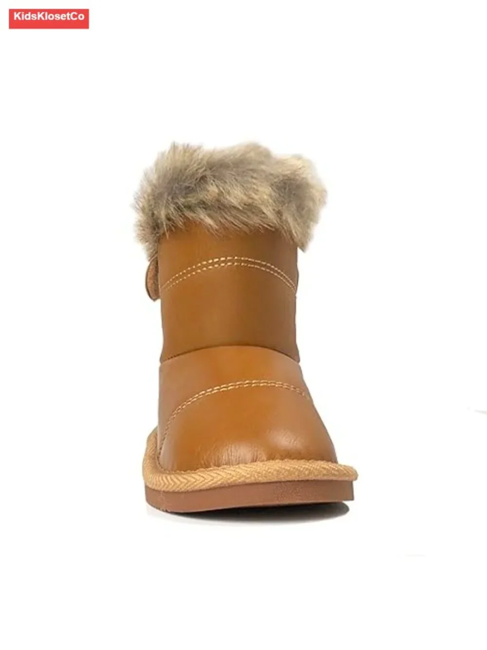 Toddler Girls Faux Suede Winter Snow Boots with Faux Fur Lining